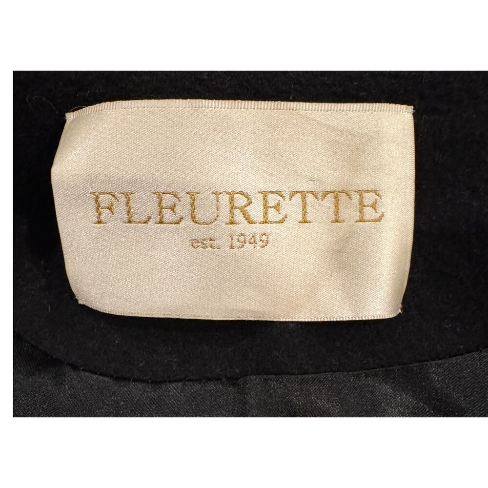 Fleurette Double Breasted Wool Princess Coat Size 10 - Picture 7 of 11